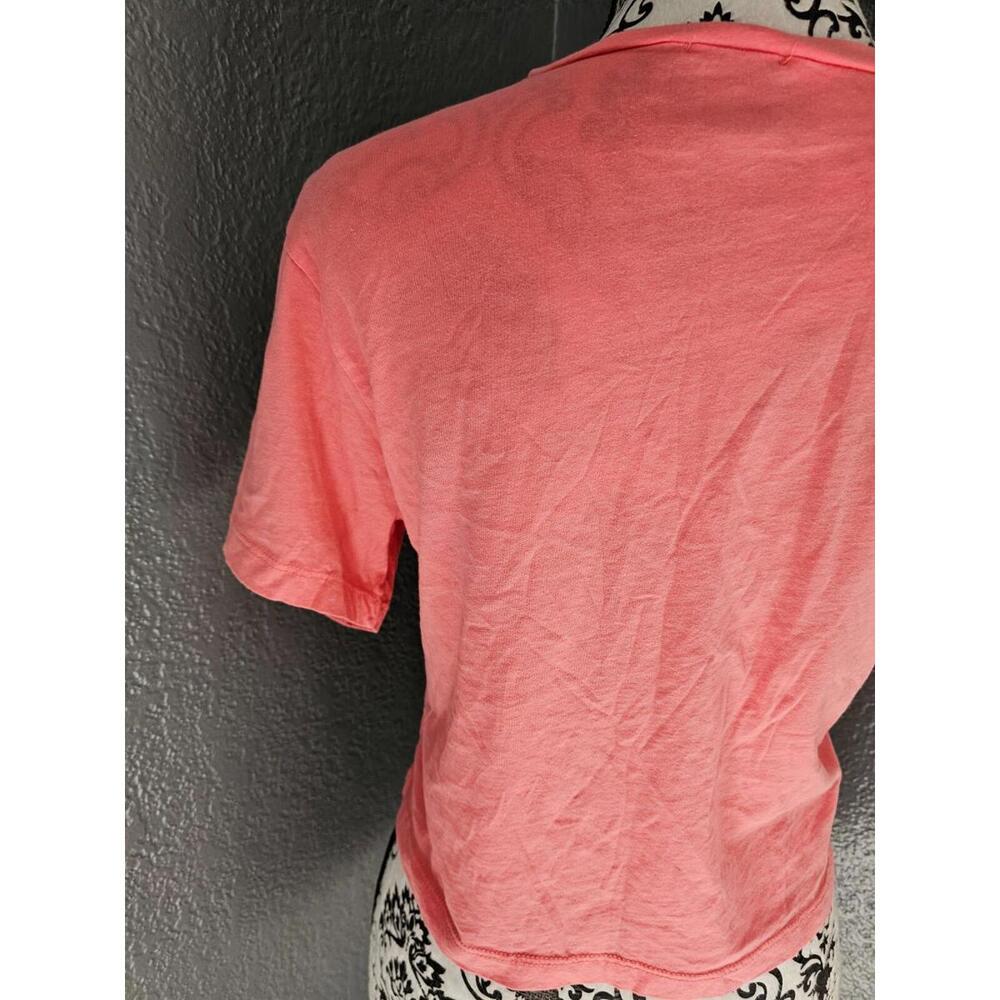 Women's Riot Queen Crop Top Pink Size Small Skeletons Skateboarding Live To Ride - Picture 11 of 14